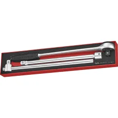 3 Piece 3/4\" Drive Ratchet and Accessories
